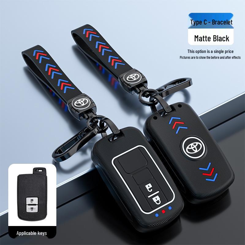 Toyota Camry Key Case for Junrui Land Cruiser - Frosted Remote Shell with Luminous Buckle
