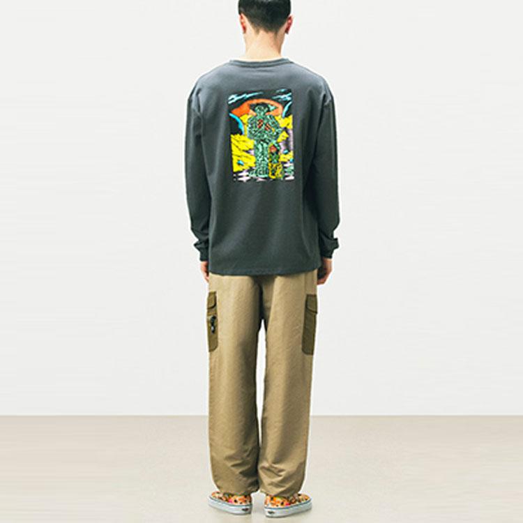 Vans Color Block Cargo Tapered Woven Pants Men bottoms Brown VN0A5EAZH3G