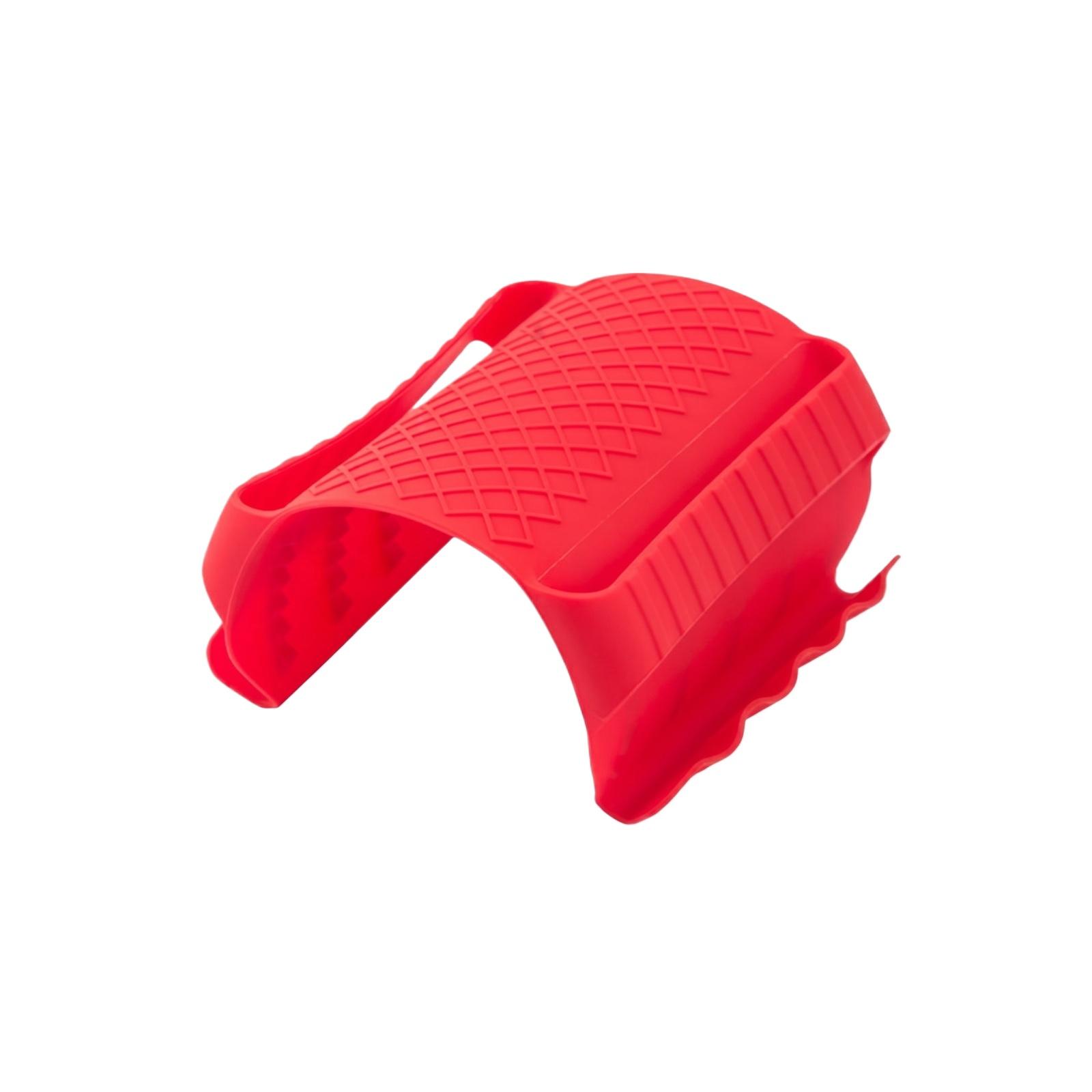 

Silicone Heat Resistant Oven Mitt Clip Gripper for Microwave Oven Hot Dish Toast Bread BBQ Kitchen Tool One Size червоний
