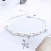 Atmosphere Creative 925 Sterling Silver Jewelry Sweet Fashion Simple Multi-layer Box Female Personality Bracelet   SL021