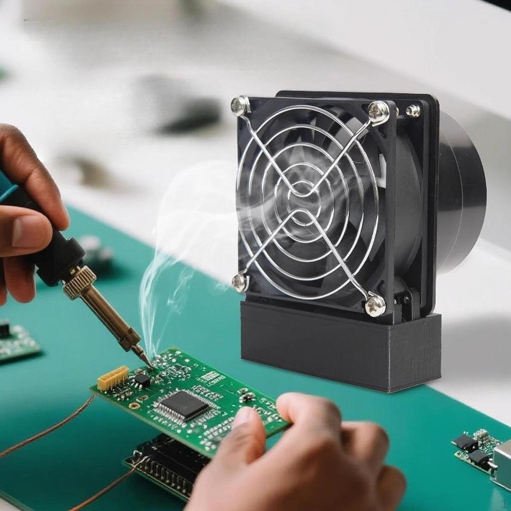Adjustable Exhaust Fan for Soldering with Smoke Removal Function Garage and Workshop