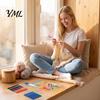 Crochet Essentials for Projects Metal Hooks Set, Includes Yarn Needles Stitch Markers Tape Measure, with Ergonomic Set Storage Case, Soft Rubber