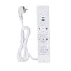 Wpuszczany przedłużacz 3x gniazda 2x USB A 1x USB C PD20W Porty Gniazdo stołowe z kablem 1,5 m Standardowy