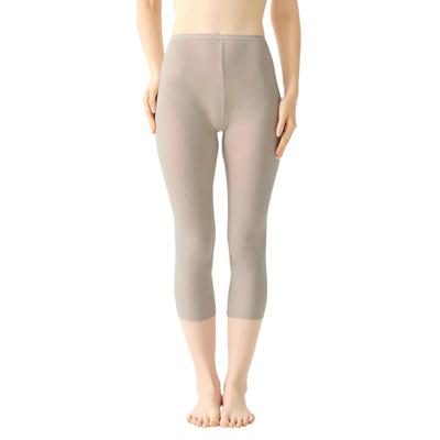 Gunze MC2067P Length Sweat Below the Beige Heather Women's Women's 3/4 Pettipants, Acedron, Sweat-Proof, Stain-Preventing, Moisture-Resistant,