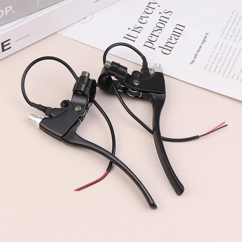 1 Pair E-Bike Rear Brake Lever Electric Bicycle Brake Handle Cycling Bike Accessory Riding Brake Tools