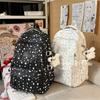 Schoolbag Small Fresh Schoolbag Girls Junior High School Students Cute Sweet Star Backpack Lightweight Large Capacity Backpack Make-up Bag