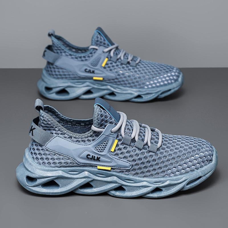 2025 new summer mesh breathable hollow thin men's shoes fashion sports casual shoes versatile Internet celebrity Korean shoes