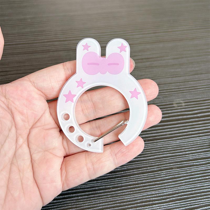 Cartoon Cute Musical Notes Carabiner Ins Acrylic Mobile Phone Pendant Backpack Hanging Handbook Decoration Gifts