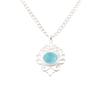 Blue Cat's Eye Gemstone 925 Sterling Silver Jewelry Handmade Oval Shape Pendant CP-1-45