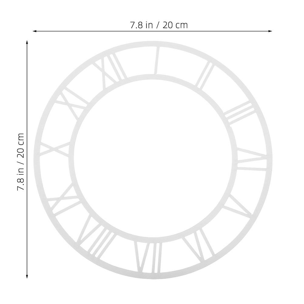 

Round Acrylic Mirror Wall Sticker Roman Numerals Clock Dial Modern Diy Roman Numerals Wall Clock Stickers Decorative Home Decor срібний