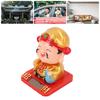 Cai Shen Statue Light Sensing Automatic Nodding Cai Shen Figurine for   Car Dashboard Hotel
