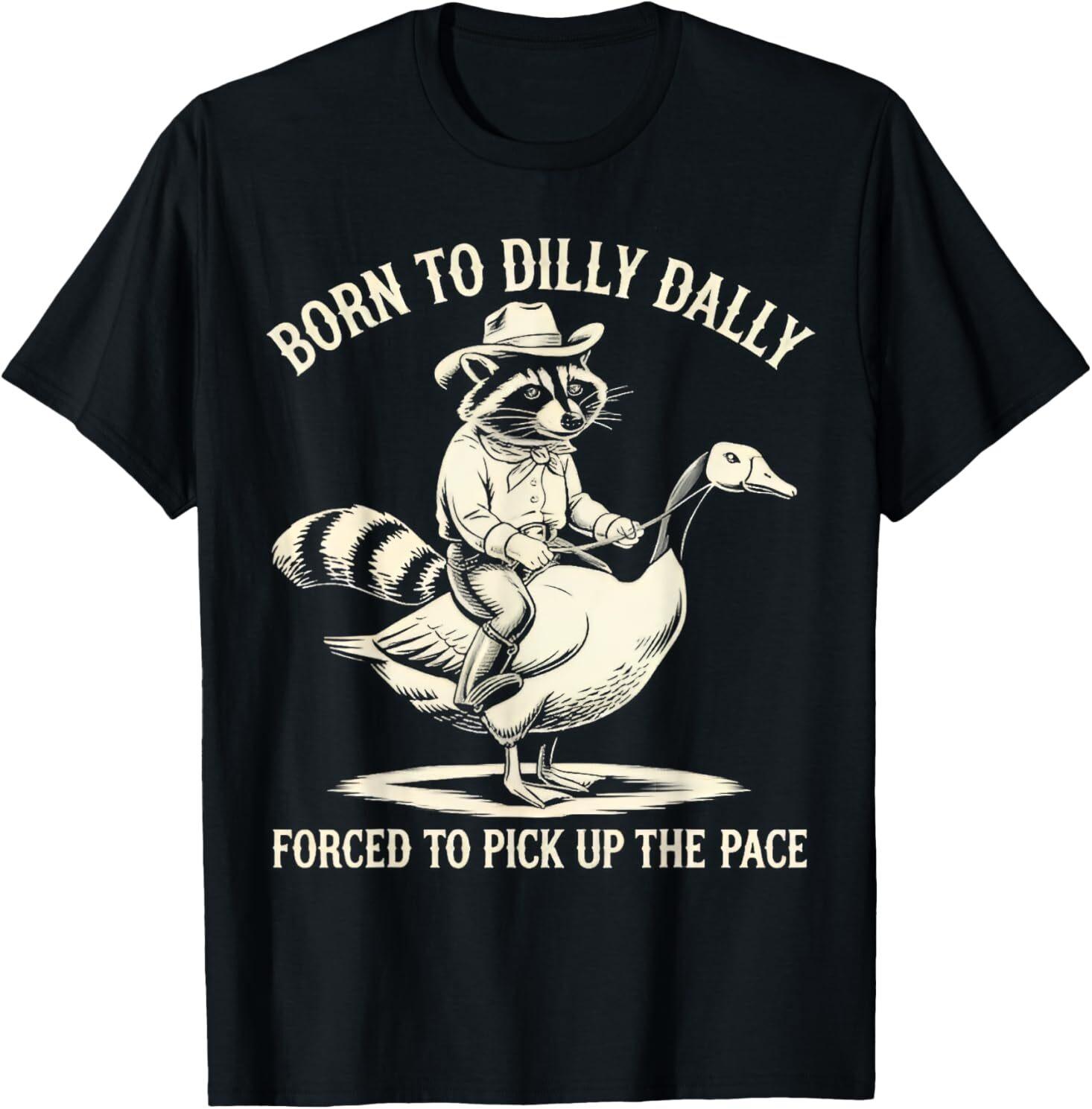 Funny Raccoon Meme Tee Goose Raccoon T-Shirt XL