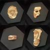 Thousands Of People, Avatar Brooch, Golden Face Mask, Relief Corsage, Niche High-End Pin Accessories