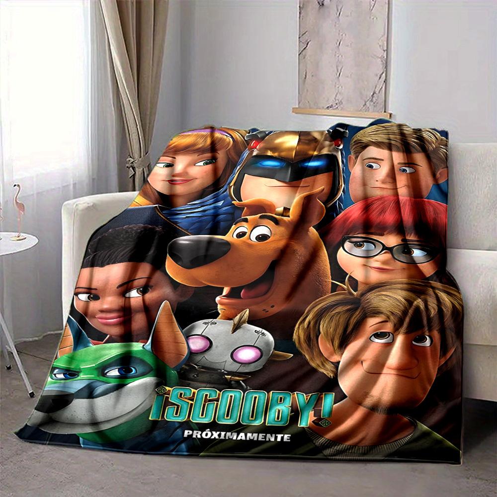 

1pc Scooby-Doo Mystery Flannel Throw Blanket - Lightweight Soft Warm All-Season Blanket for Sofa, Bed, Travel, Camping L1029091 80x120cm