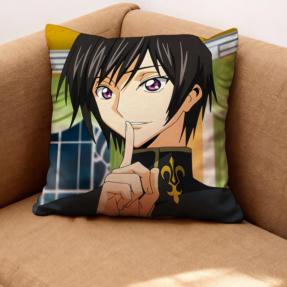 Lelouch of the Rebellion Cushion Cover Premium Comfort Reversible Pillow Cove -Two in One Design for Any Room & Car Interior