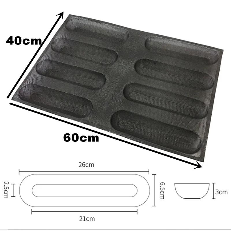 Silikonové síťované perforované formy na chléb Nepřilnavé pečicí plechy Formičky na hamburgery Forma na briošky Podnos Forma na francouzský chléb