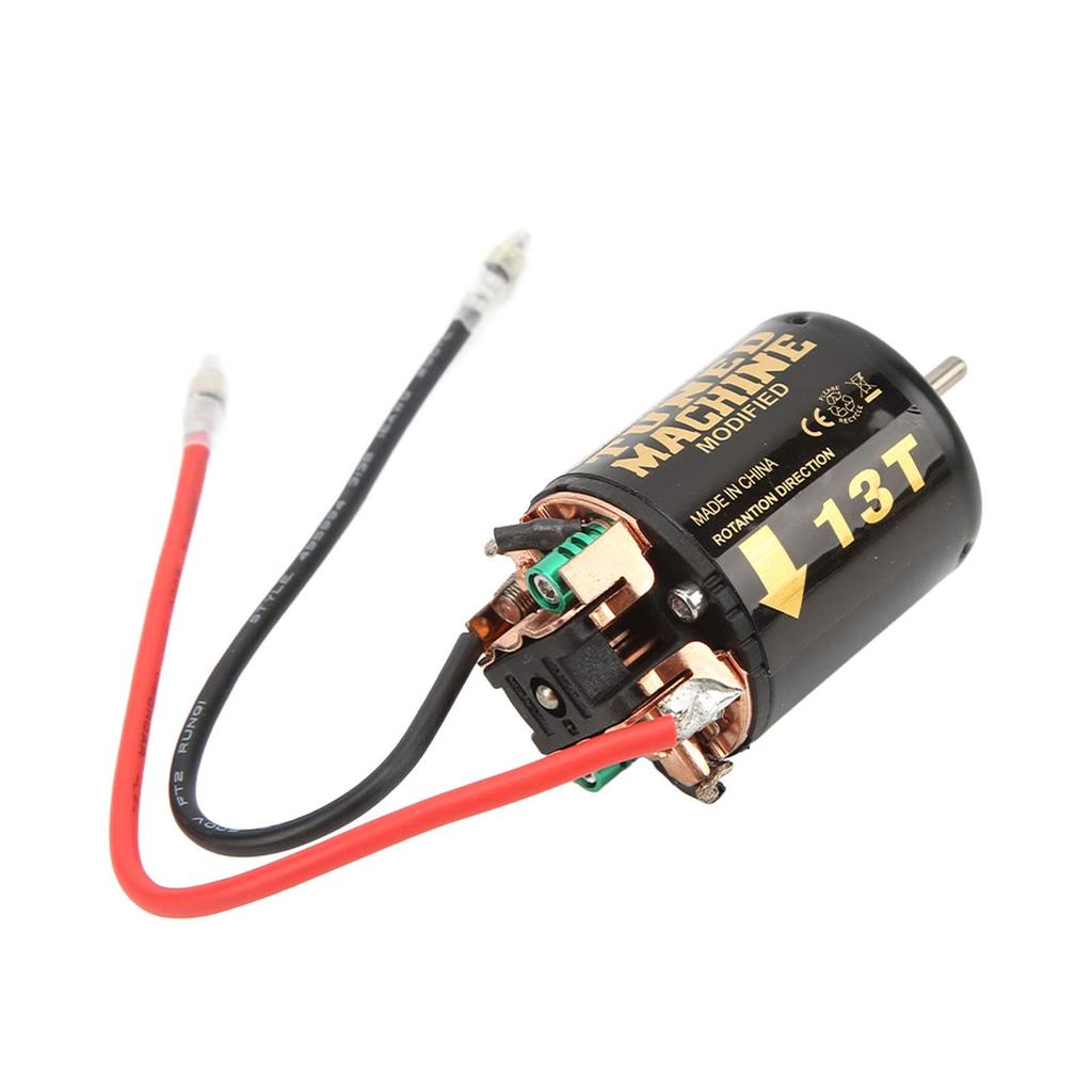 540 Brushed Motor, Long Life, 3.17mm Shaft Diameter, 12mm Span, Black, for 1/10 Scale RC Cars, 1 x Motor