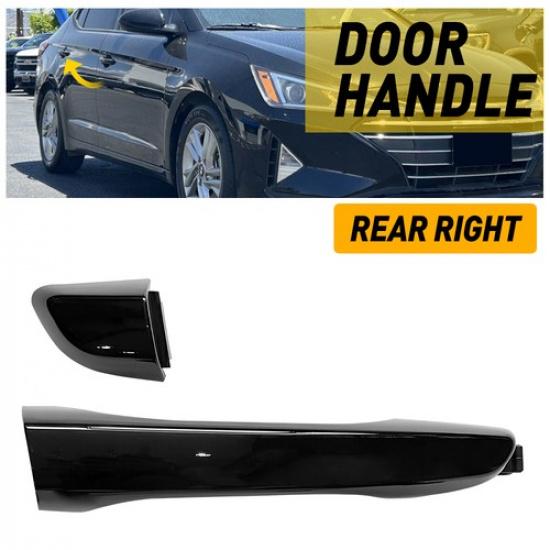 LatchWell Black Outside Door Handle For Hyundai 17-20 Elantra OH