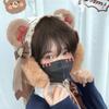Original Lolita Cute Headband Ear Warm Multi-purpose Headband Bear Ear Earmuffs Earmuffs Autumn and Winter Warm