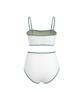 VIKINI VENDER Binding Simple High-Waisted Bikini - White