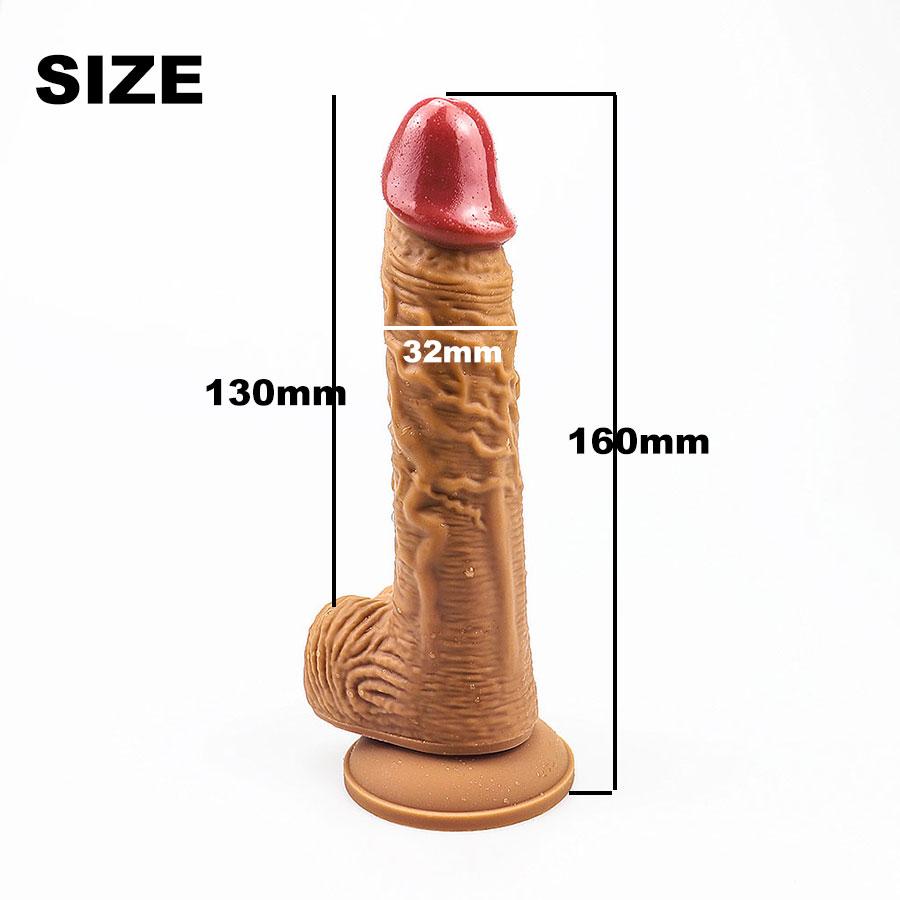 Skin Feeling Realistic Liquid Silicone Penis Soft Sexy Dildo with Suction Cup Female Masturbator Vaginal Adult Sex Toys for Woman