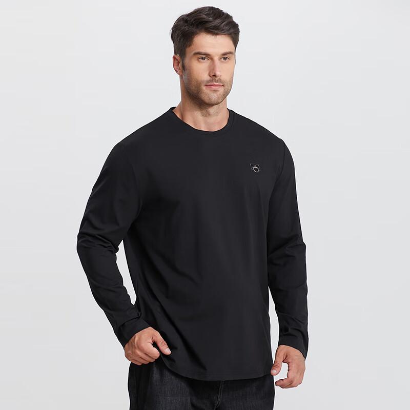 Dibinze Men's Plus Size Modal Cotton Long Sleeve T-Shirt