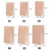 10Pcs Brown Bakery Bags Kraft Paper Bags for Cookie, Sandwich, Bread, Dried Foods & Snack -Takeout Bags, Party Wedding Supplies
