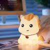 Silicone Material Pony Night Light Touch Control Atmosphere Light Eye-Caring Lamp  Children's Room