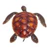 Turtle Wall Decor Vivid Lifelike Rust Proof Metal Sea Animal Statue Decoration for Party Patio Home Aquarium Red