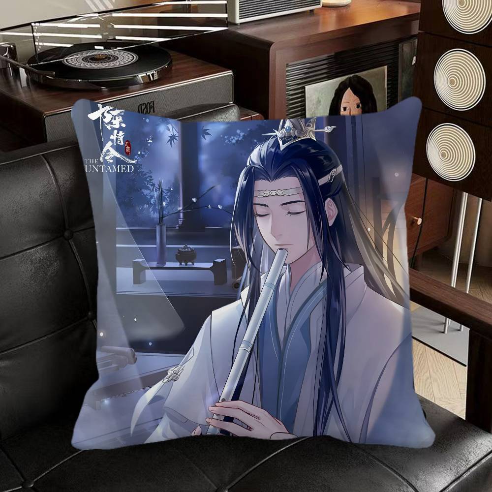 Lan XiChen Mo Dao Zu Shi Anime Pillow Case Square Pillow Bedroom Sofa Leisure Comfort Cushion Car Home Decoration