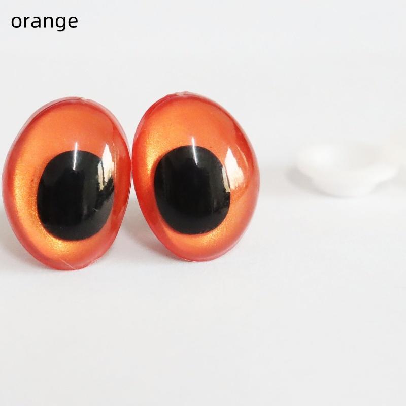 New 10PCS 3D Colorful Safety Eyes Oval Shape for Crochet Toys Amigurumi DIY Toy Doll Making Animal Eye Doll DIY Craft Supplies