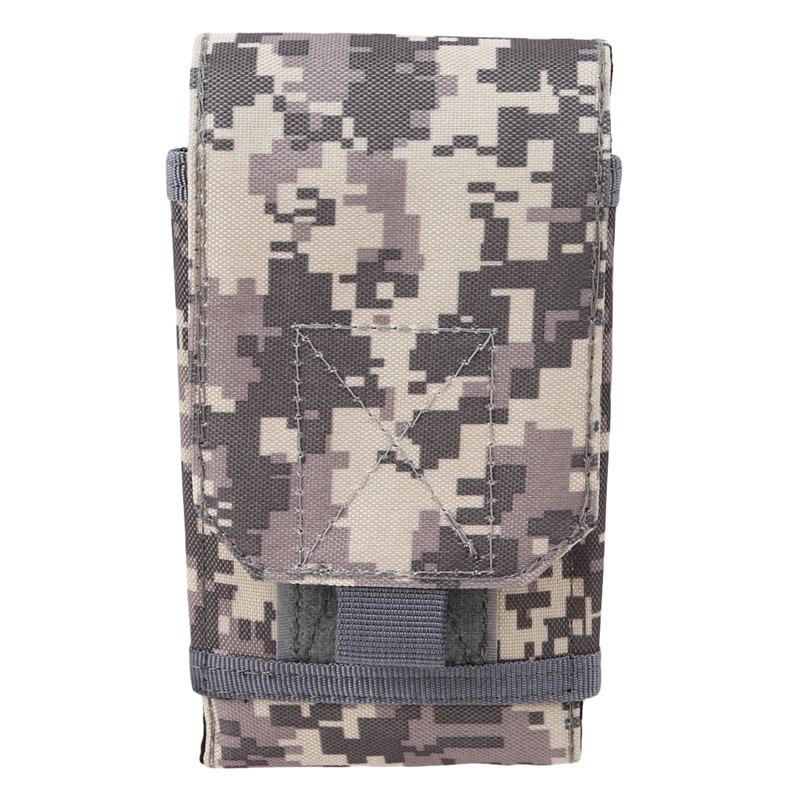 Outdoor Camping Hiking Tactical Bag Army Camo Camouflage Bag Hook Loop Belt Mobile Case Waist Back Pack Jogging Running Bag