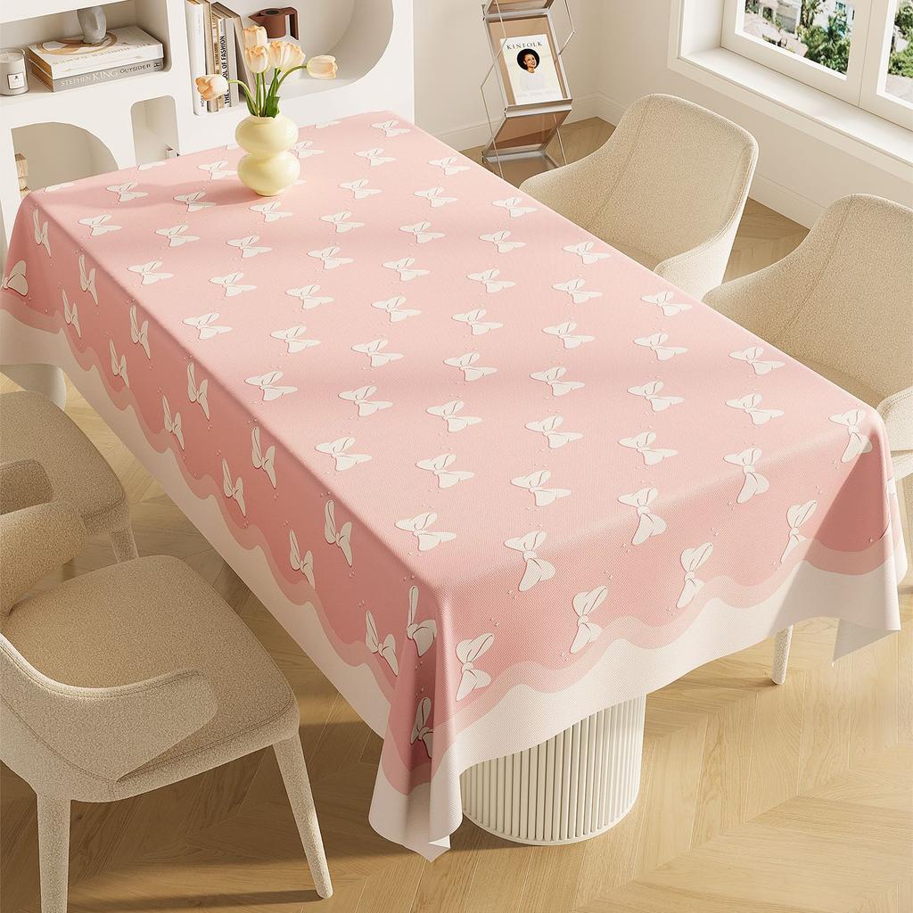 Rectangle Dining Table Cloth Waterproof And Oil-Proof, Wash-Free And Anti-Scalding Atmosphere, Tablecloth Feeling Coffee Table Cover
