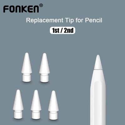 FONKEN For Apple Pencil Tip Spare Nib Replacement Tip For Apple Pencil 1st 2nd Nib Stylus Pen Tip