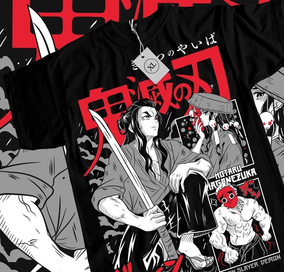 Hotaru Haganezuka TShirt Demon Slayer Horror Unisexga Anime Gifts Shirt Black S