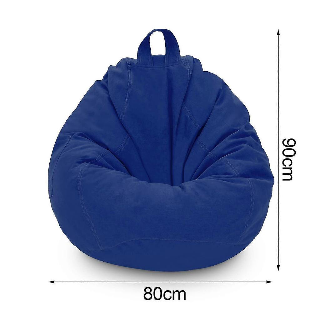 Bean Bag Chair Cover No Filling Soft Gaming Bean Bag Chair Lazy Bean Bag Sofa Chair Cover80 X 90cm