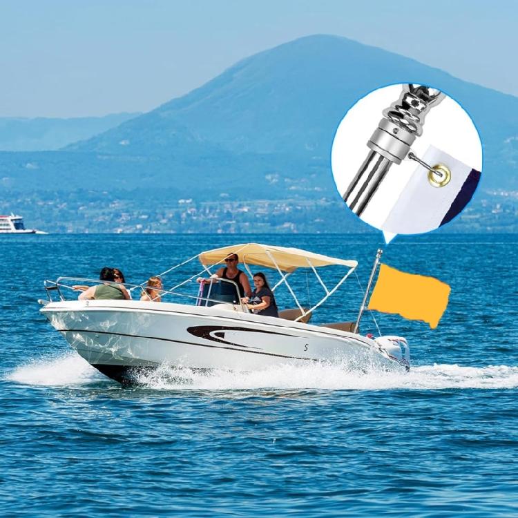 Flag Poles Rings Aircraft Grade Aluminum Construction Stainless Steel Carabiner Fit 0.9-1.05 Inch Porch Marine Flagpoles