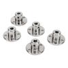 5 STÜCKE 4mm Flanschkupplungsverbinder Stahl Starrführung Modellkupplung Zubehör Welle Achsen Fittings