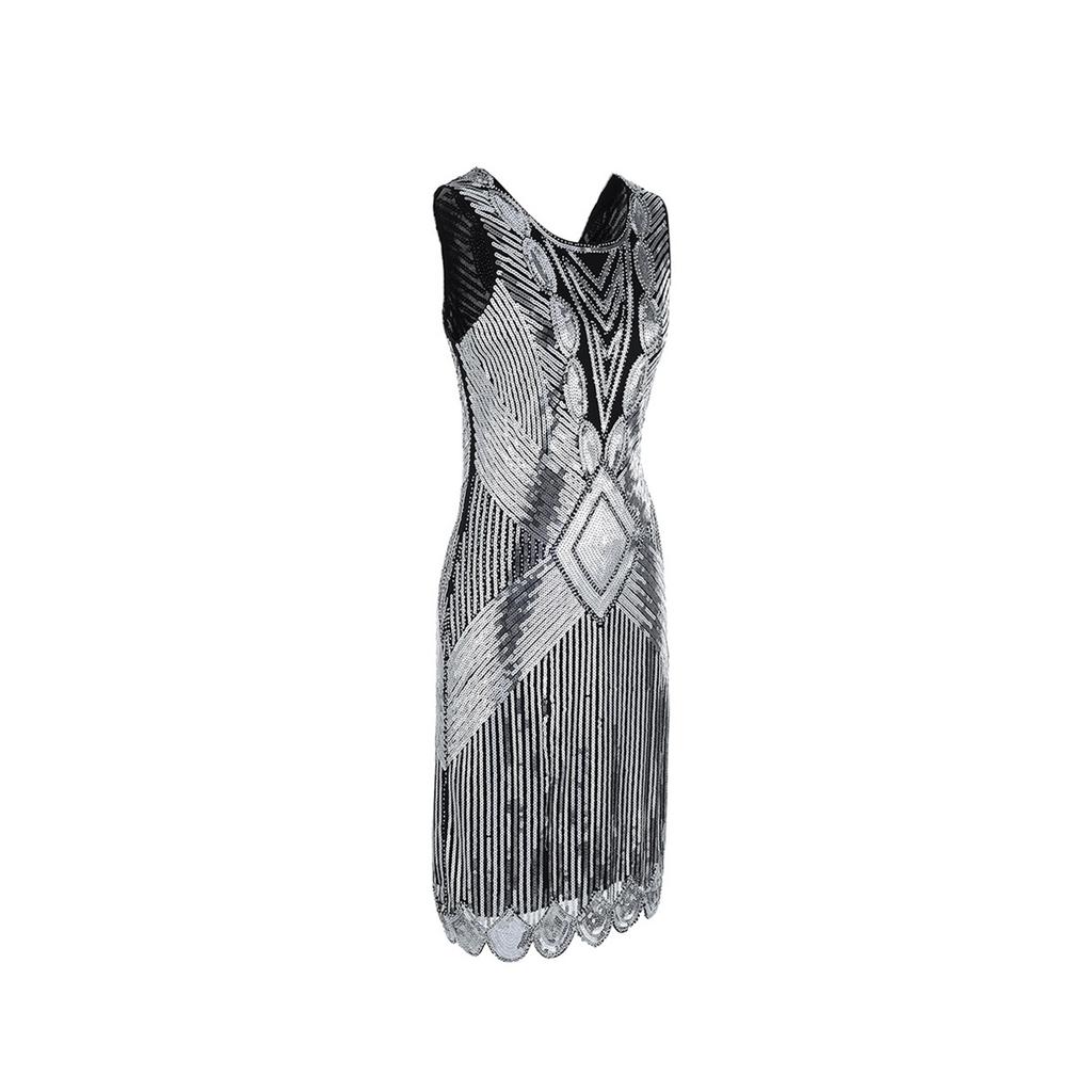 Performance Dress 1920 Retro Sequined Evening Dress For Women