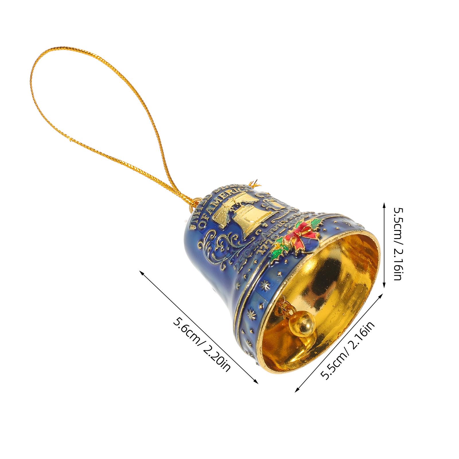 США 250-летие Памятный Колокольчик Металлический Подвесной Орнамент Памятный Патриотический Декор для Двери Красный синий