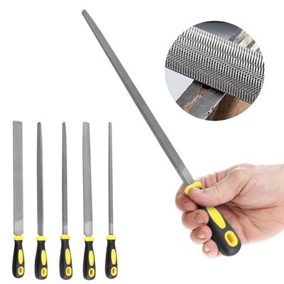 Feile Stahlfeile Feile Briefarbeiter Einzelgrifffeile Flache halbrunde dreieckige Rundfeile Metall Holzbearbeitung Schleifen