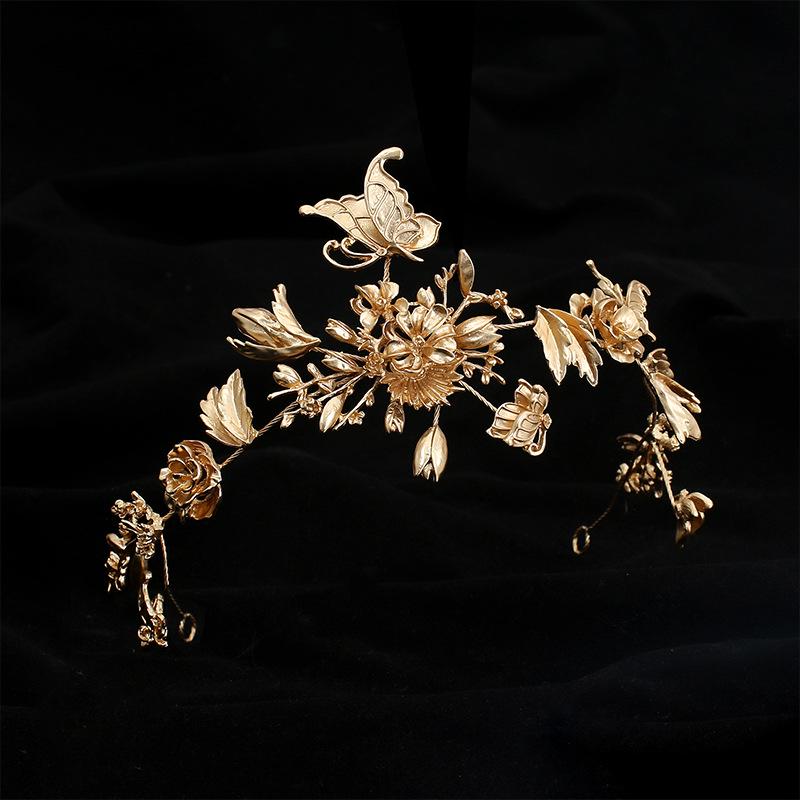 Bridal Ancient Style Crown Headband Hair Accessories Hanfu Headdress Ornaments