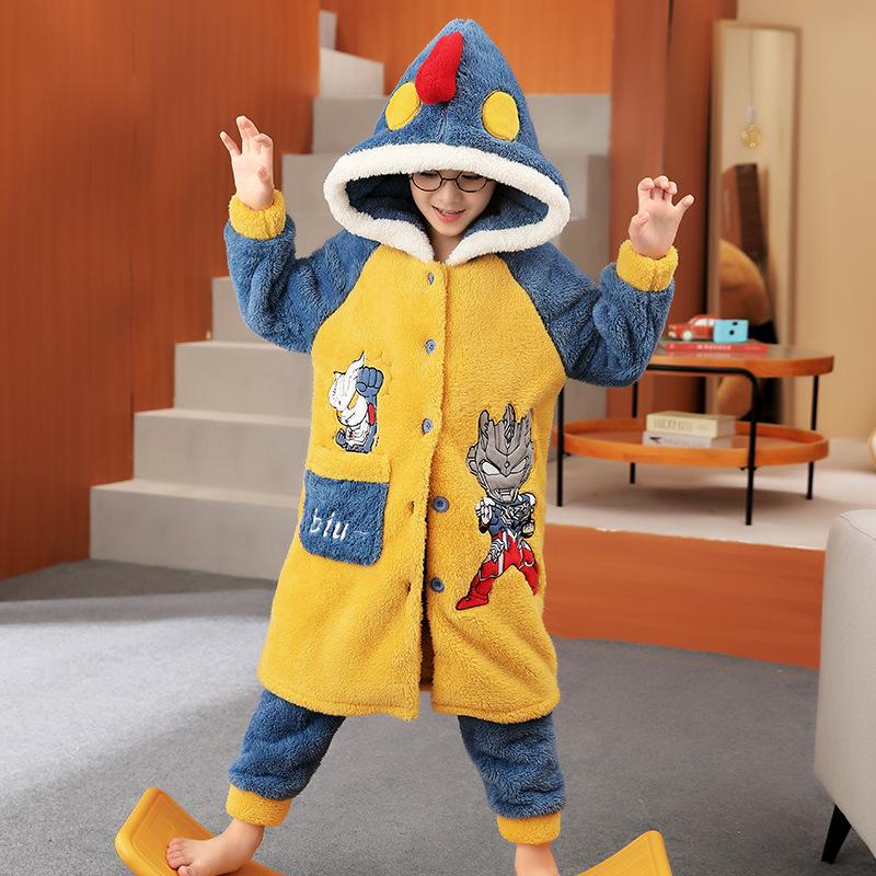 

Мягкая мультяшная пижама: Уютная двухкомпонентная пижама для мальчиков всех размеров S (143-153 CM)