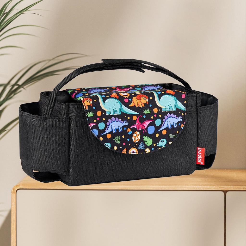 Multifunctional Baby Stroller Hanging Bag - Portable Storage for Bottles, Cups & Diapers