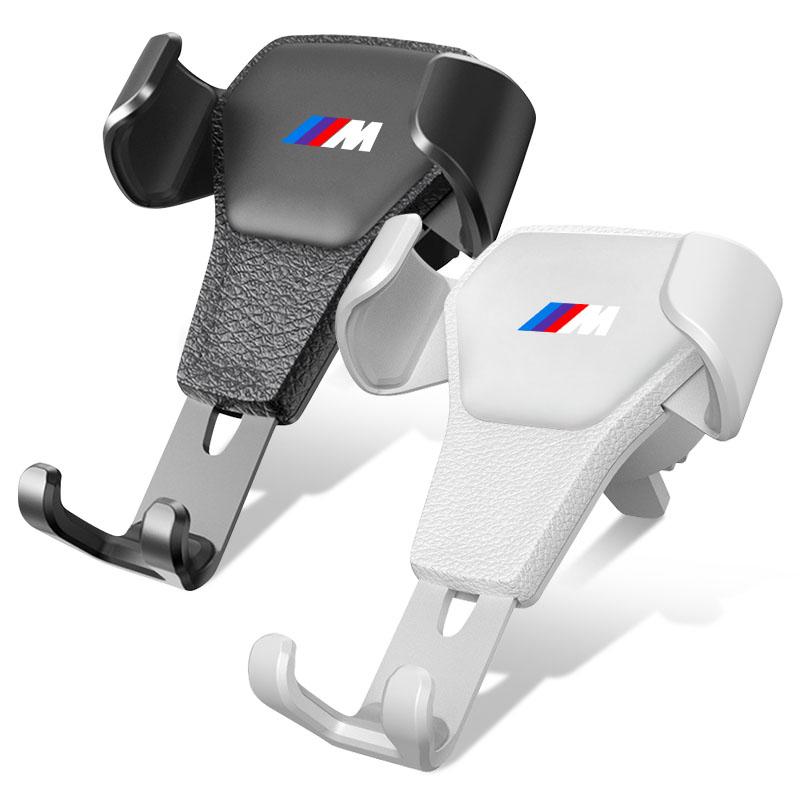 Gravity Car Badge Phone Holder Bracket Air Clip Mount Stand Accessories For BMW M E34 E36 E60 E90 E46 E39 E70 F10 F20 F30 X5 X6 X1 M3 M5 M6 E71 F01