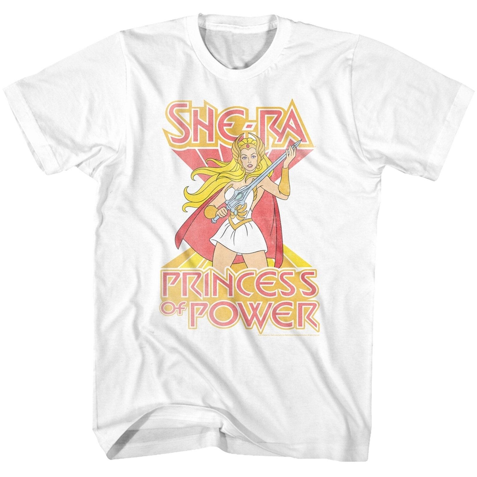 Masters of the Universe She Ra White Adult T-Shirt L