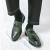 New Luxury Trend  Designer Men's Black Brown Green Wedding Forma Dress Shoes Male Slip On Penny Loafers Zapatos Hombre