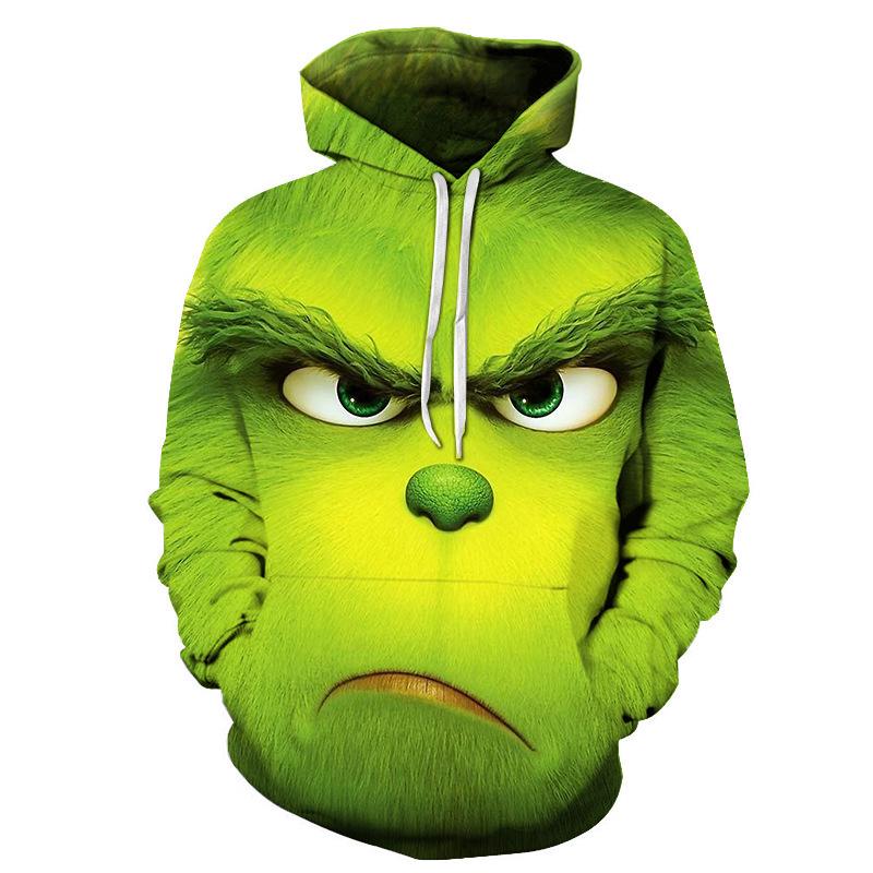 

Autumn Cute Green Monster COS Couple Hoodie 5XL