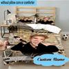 3PCS Custom Name Love Music Adele Bedding Set, Including 1pc Duvet Cover And 2pcs Pillowcases, Suitable for dorms and bedrooms Gift