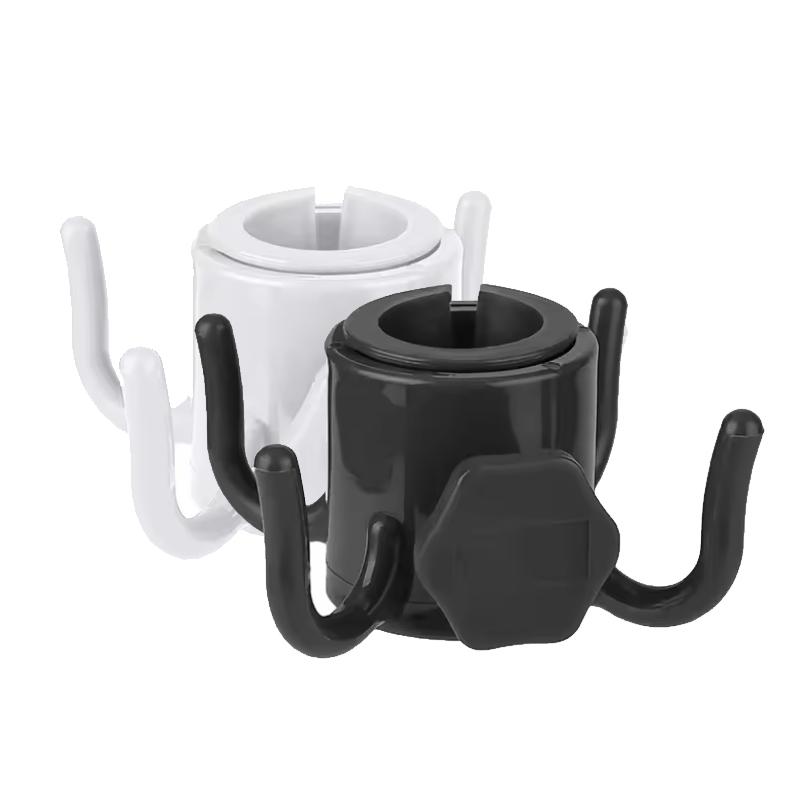 Beach Sunshade Umbrella Hook Hanging Rack Solid Color 4 Prongs Outdoor Camping Trip Clasp For Towels Bags Hats Sunglasses-1/2Pcs